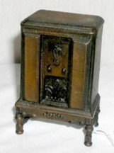 Promotional bank in the form of a RCA Model 240