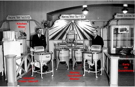 the Maytag West Company Booth