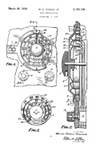 Walter Dorwin Teague, Patent for Radio Dial No. 2,152,106