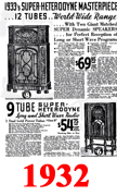 Sears Catalogue Radio Ads for 1932