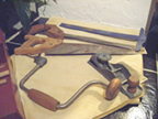 A.C. Gilbert Company Big Boy Tool Set Model 765 Tools (partial)