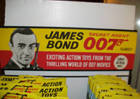 A.C. Gilbert Company James Bond Figurines display