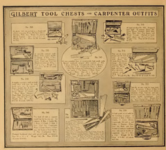 A.C. Gilbert Company  Big Boy Tool Set in the 1918 catalogue