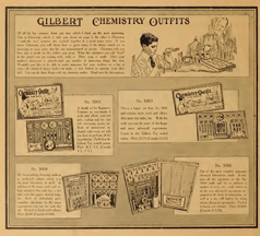 Gilbert Chemistry Sets from the 1918 Catlogue