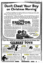 Literary Digest ad for the A.C. Gilbert Company Machine gun