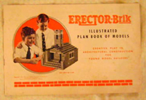 A.C. Gilbert Company Erector Brik Set -- instructions