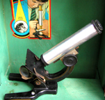 A.C. Gilbert Company Wooden 1920s Microscope set microscope