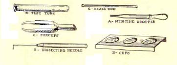 Gilbert No. 20 Microscope Set Tools (graphic)