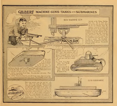 Gilbert War Toys from the 1918 Catlogue