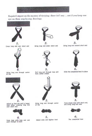 Tying the Tie from the 1959 Esquire Guide to College Style