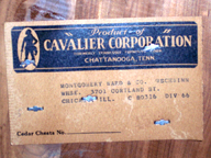 Craig s Cavalier Chest from the 1920s with side compartments  