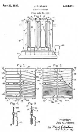 J.C. Adams Patent 2,084,881