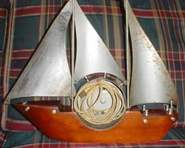 The back of the Mastercrafters clock