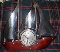 The front of the Mastercrafters clock