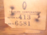 Barbara's  Cavalier Cedar Chest Pattern No. 413  Style No.6581  