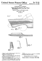 1957 Chevrolet Bel Air Fin Styling Patent D - 181,494
