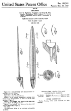 Patent for 195 Chevrolet Hood Ornamentation, D - 181,741