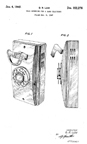 Western Electric Model 500 Wall phone Patent D-152,276