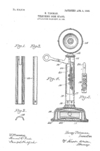 Western Electric Type 20 Candlestick Phone, Patent No 816,619