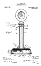 Automatic Electric Candlestick Phone, Patent No 931,179