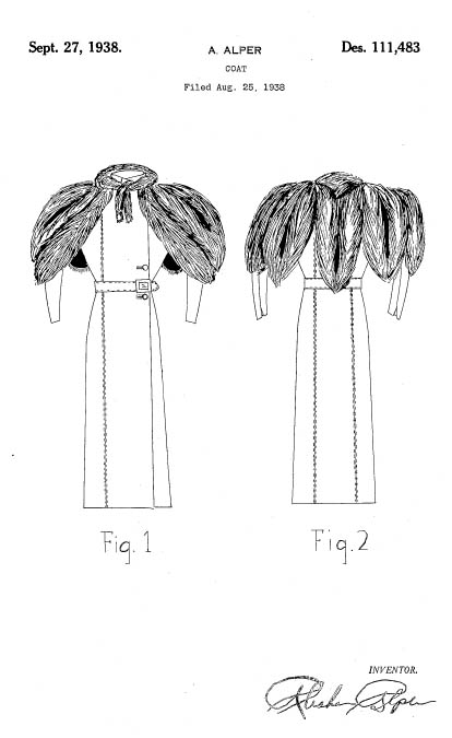 dress designs drawings. Dress Design Patent D-111478