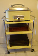 Yellow Westinghouse Roaster on Stand