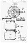Buckeye Aluminum Duralux Coffee Maker  Fishelson design patent D-153342