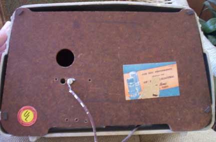 Back of the GE Model 201