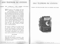 Catalogue Excerpt for the Gray Model 23d payphone