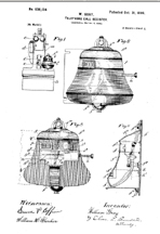 Bell Shaped payphone collector Patent No. 636,134 