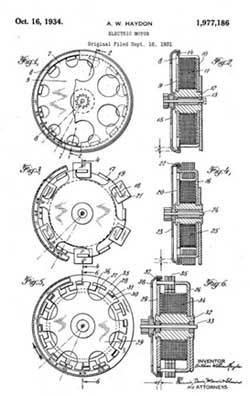 Haydon Patent 1,977,186
