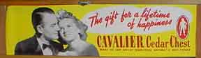 1940s Cavalier Chest  Label