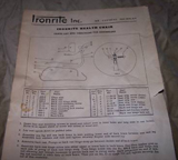 Ironrite Health Chair, New-In-Box assembly directions