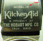 Kitchen Aid K3-B or K4-C-- with grinder attachment
