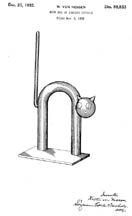 Cat Bookend (van Nessen) Design Patent D-88,833