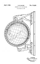 Dupler Mantel globe Patent D-110351