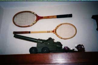 Moody magma Squash racquet, Don Budge Tennis racket