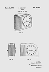 Westclox Moonbeam Paul Darrot Design Patent D162,391