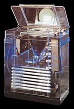 A TRK-12 TV with Plexiglass Case