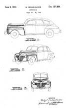 Patent Diagram for the 1941 Plymouth (D127658)