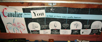 Scottys Cavalier Chest - insside advertising label