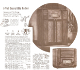 Ad from the 1940 Sears Catalogue for the Silvertone Model 6368 Table Radio