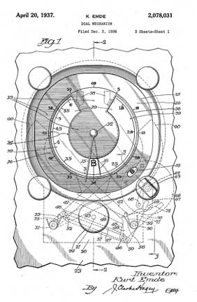 Shutter Dial Patent Drawing