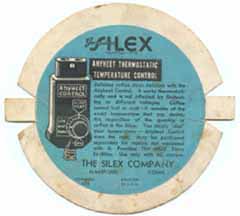 >Silex Coffee Maker Stove label