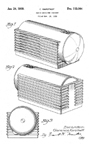 Silvertone Model 6110 Table Radio Design Patent D-113,004