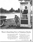 Aluminum and Glass Phone Booth Ad emphasizing safety