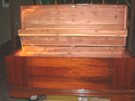 Tommys Cavalier Cedar Chest Pattern No. 707  Serial No.3389  