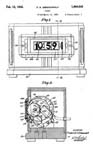 Numechron Tymeter TV Clock  Patent 1,990,645