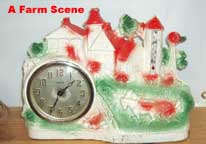 United Metal Goods Farm Clock
