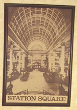 Framed poster for Station Square in Pittsburgh